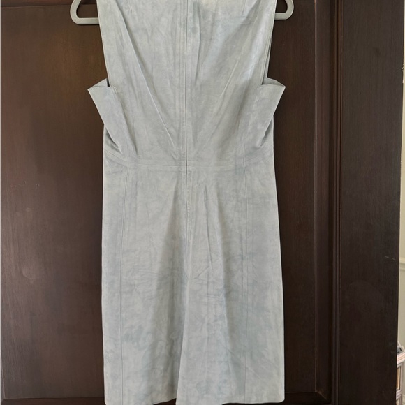 Theory light blue suede sleeveless dress - Picture 4 of 4